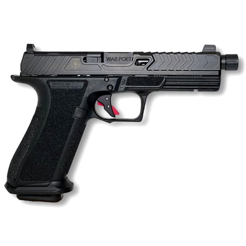 Shadow Systems DR920 War Poet Handgun 9mm Luger 17rd Magazines (2) 5" Threaded Barrel Black War Poet Slide Engraving with Night Sights 1 https3A2F2Fmedia.chattanoogashooting.com2Fimages2Fproduct2FEVSS20752FEVSS2075 1