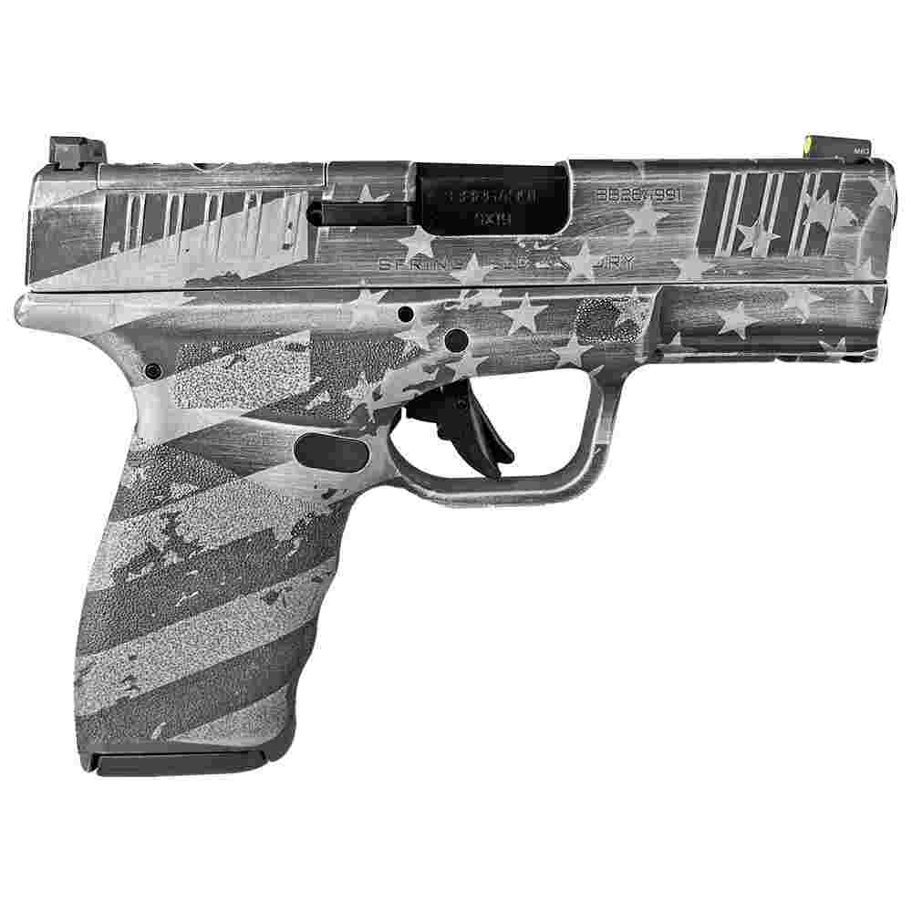 Springfield Hellcat Pro OSP "Distressed Flag White" Handgun 9mm Luger 15rd(2) Magazines 3.7" Barrel 1 https3A2F2Fmedia.chattanoogashooting.com2Fimages2Fproduct2FFKHCP9379BOSPDISFLAGWH2FFKHCP9379BOSPDISFLAGWH 1