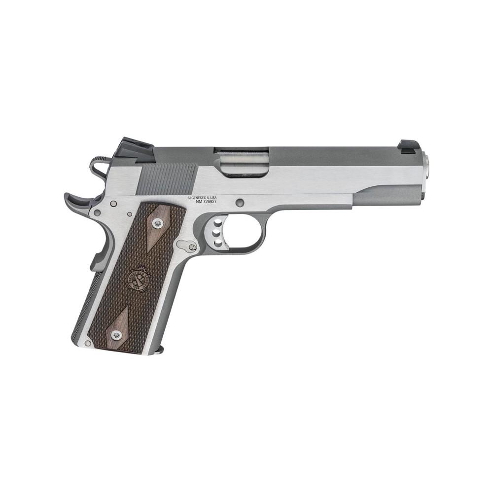 Springfield 1911 Stainless Steel Garrison Engraver Model Handgun .45 Auto 7rd Magazine 5" Barrel 1 https3A2F2Fmedia.chattanoogashooting.com2Fimages2Fproduct2FFKPX9420SEM2FFKPX9420SEM 1