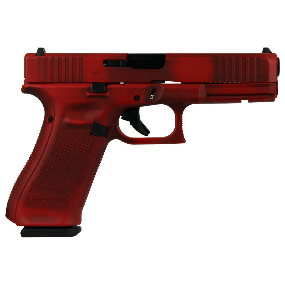 Glock 17 Gen 5 Custom "Distressed Red" Handgun 9mm Luger 17/rd Magaziness (3) 4.49" Barrel Austria 1 https3A2F2Fmedia.chattanoogashooting.com2Fimages2Fproduct2FGLPA175S203RD2FGLPA175S203RD 2