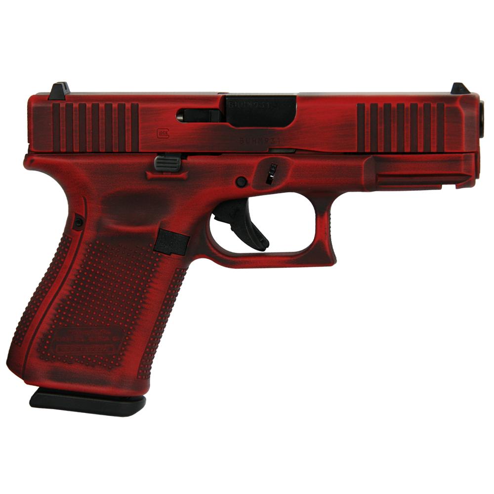 Glock 19 Gen 5 Custom "Distressed Red" Handgun 9mm Luger 15/rd Magazines (3) 4.02" Barrel Austria 1 https3A2F2Fmedia.chattanoogashooting.com2Fimages2Fproduct2FGLPA195S203RD2FGLPA195S203RD