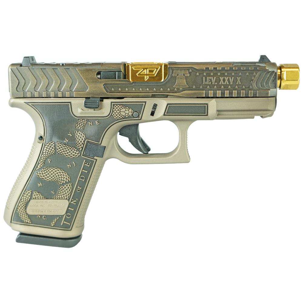 Glock 19 Gen 5 Custom "Revolution-Colonial Brown" Handgun 9mm Luger 15rd Magazines (3) 4.02" Threaded Barrel Austria 1 https3A2F2Fmedia.chattanoogashooting.com2Fimages2Fproduct2FGLPA195S203REVGB2FGLPA195S203REVGB 1