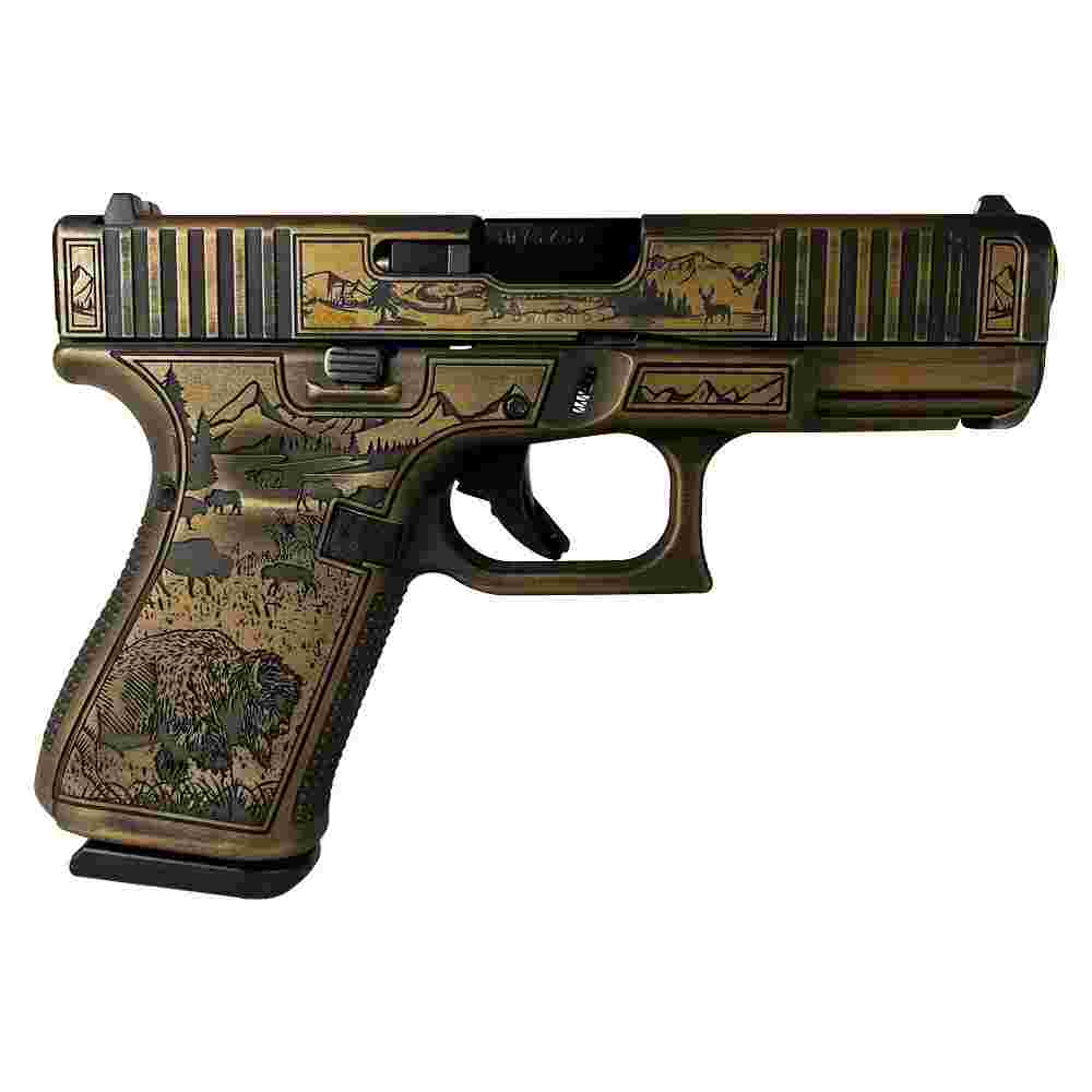 Glock 19 Gen 5 Custom "Western" Handgun 9mm Luger 15/rd Magazines (3) 4.02" Barrel Austria 1 https3A2F2Fmedia.chattanoogashooting.com2Fimages2Fproduct2FGLPA195S203WEST2FGLPA195S203WEST 1