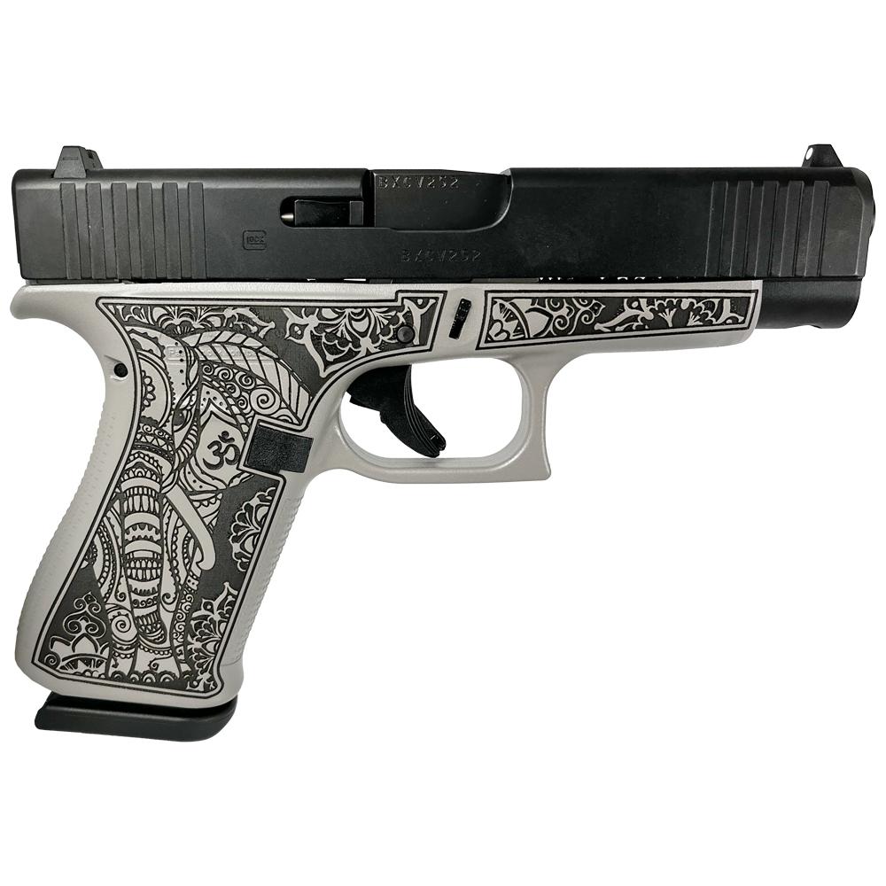 Glock 48 Custom "Gray Steel Elephant Engraved" Handgun 9mm Luger 10/rd Magazines (2) 4.17" Barrel Austria 1 https3A2F2Fmedia.chattanoogashooting.com2Fimages2Fproduct2FGLPA4850201ELEGRS2FGLPA4850201ELEGRS 1