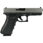 Glock 17 Gen 3 Custom "Two Tone Black Frame with Silver Slide" Handgun 9mm Luger 17rd Magazines (2) 4.5" Barrel Austria 2 https3A2F2Fmedia.chattanoogashooting.com2Fimages2Fproduct2FGLPI1750203TT2FGLPI1750203TT 3 4