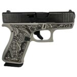 Glock 43x Custom "Gray Steel Elephant Engraved" Subcompact Handgun 9mm Luger 10/rd Magazines (2) 3.41" Barrel Austria 2 https3A2F2Fmedia.chattanoogashooting.com2Fimages2Fproduct2FGLPX4350201ELEGRS2FGLPX4350201ELEGRS 1