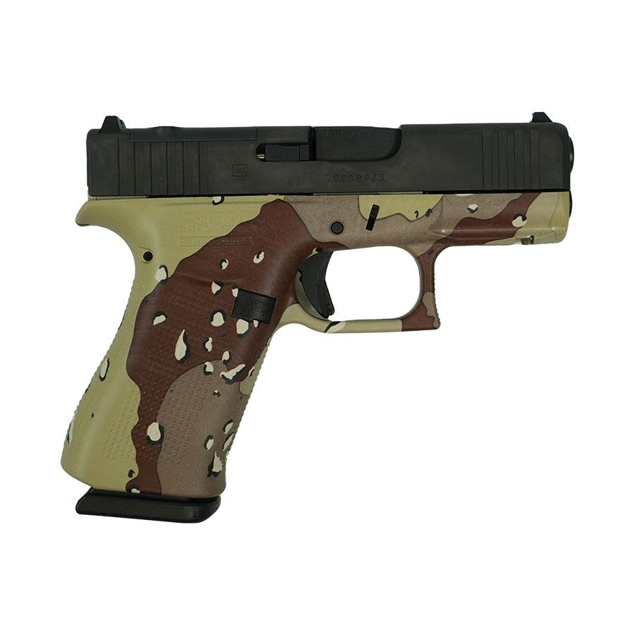 Glock 43X "Chocolate Chip" Hydro Dip Blue Handgun 9mm Luger 10rd Magazines(2) 3.4" Barrel Accessory Rail USA Made 1 https3A2F2Fmedia.chattanoogashooting.com2Fimages2Fproduct2FGLPX4350201FRMOSCC2FUntitled 1 0003 Right 1