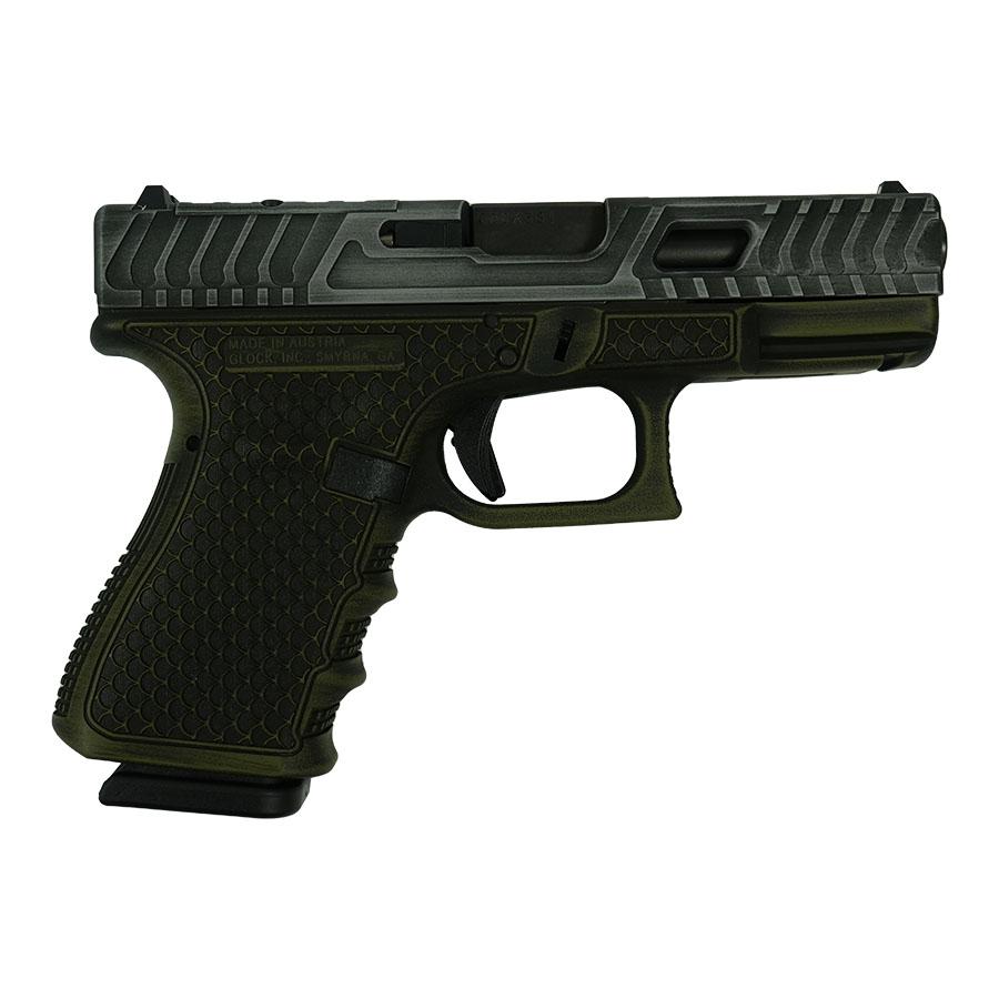 Glock 19 Gen 3 Custom "Tarpon Green Frame" Handgun 9mm Luger 15/rd Magazines (2) 4" Barrel with Trigger Shoe Optic Cut US Made 1 https3A2F2Fmedia.chattanoogashooting.com2Fimages2Fproduct2FGLUI1950203GTRP2FGLPI19502GTRP 0000 Layer6