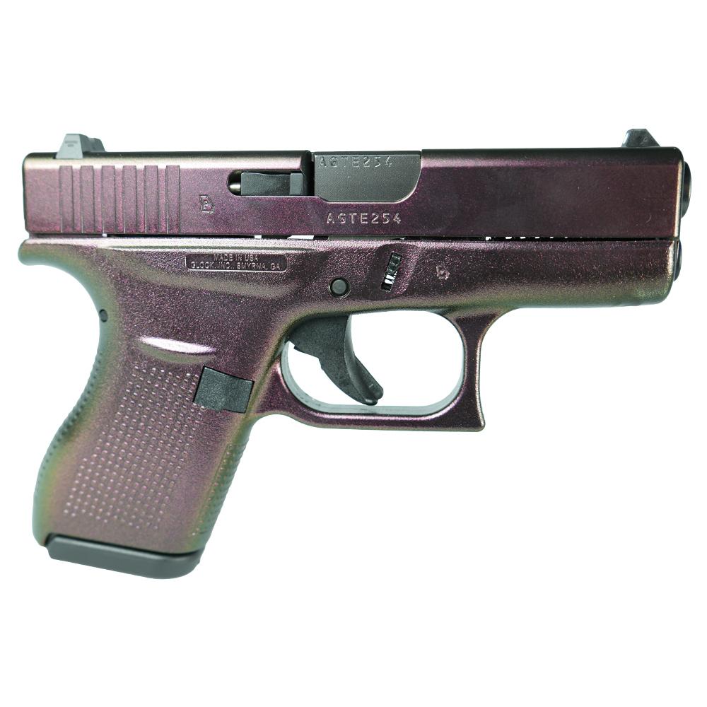 Glock 42 Custom "Shimmering Razorback" Handgun .380 ACP 6rd Magazines (2) 3.2" Barrels USA 1 https3A2F2Fmedia.chattanoogashooting.com2Fimages2Fproduct2FGLUI42502RB2FGLUI42502RB 1