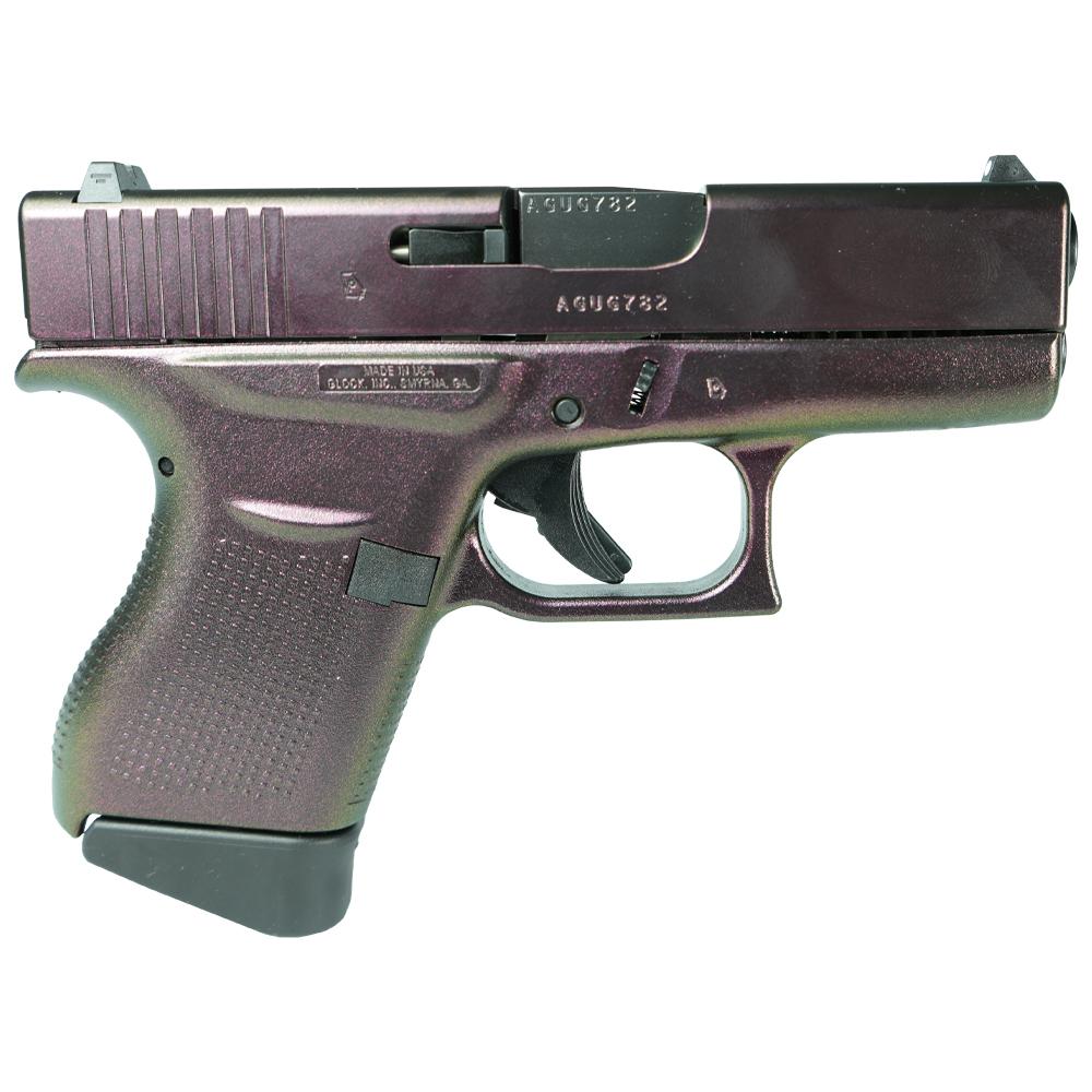 Glock 43 Custom "Shimmering Razorback" Subcompact Handgun 9mm Luger 6rd Magazines (2) 3.41" Barrel USA 1 https3A2F2Fmedia.chattanoogashooting.com2Fimages2Fproduct2FGLUI4350201RB2FGLUI4350201RB 1