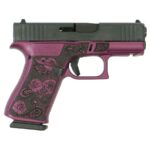 Glock 43X "Paisley Grip" Black Cherry Handgun 9mm Luger 10rd Magazines(2) 3.4" Barrel Accessory Rail USA Made 2 https3A2F2Fmedia.chattanoogashooting.com2Fimages2Fproduct2FGLUX4350201FRBCFP2Fglock 43x 9mm w front rails usa cust engd frame only paisley blk cherry 0002 right
