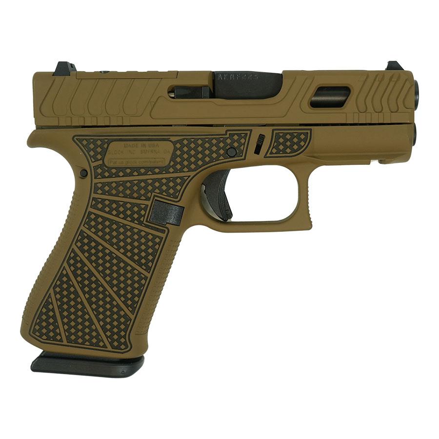 Glock 43X "Jimbo Ripple Stipple" FDE Optic Cut Handgun 9mm Luger 10rd Magazines(2) 3.4" Barrel Accessory Rail USA Made 1 https3A2F2Fmedia.chattanoogashooting.com2Fimages2Fproduct2FGLUX4350201FRJMBO2FGLUX4350201FRJMBO 1