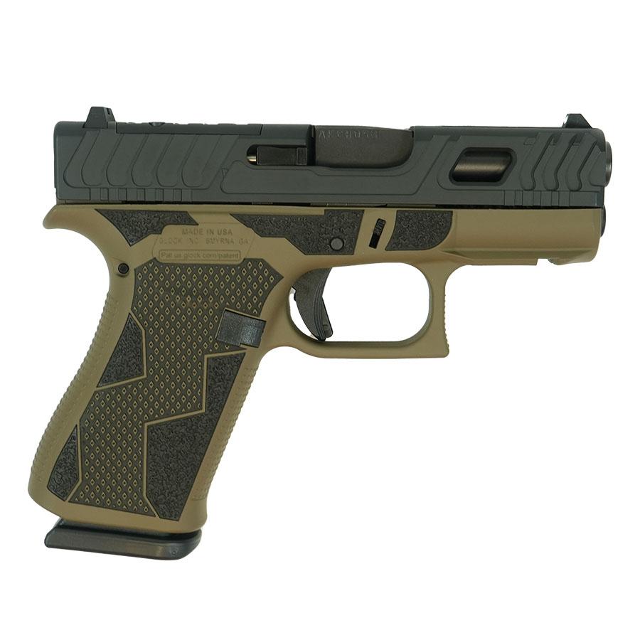 Glock 43X "Kavorka" FDE Handgun 9mm Luger 10rd Magazines(2) 3.4" Barrel Accessory Rail RMR/c USA Made 1 https3A2F2Fmedia.chattanoogashooting.com2Fimages2Fproduct2FGLUX4350201FRKVKAF2FGLOCK 43X FS 9MM W FRONT RAILS BLACK USA KAVORKA FDE GLUX4350201FRKVKAF 1 0003 Right