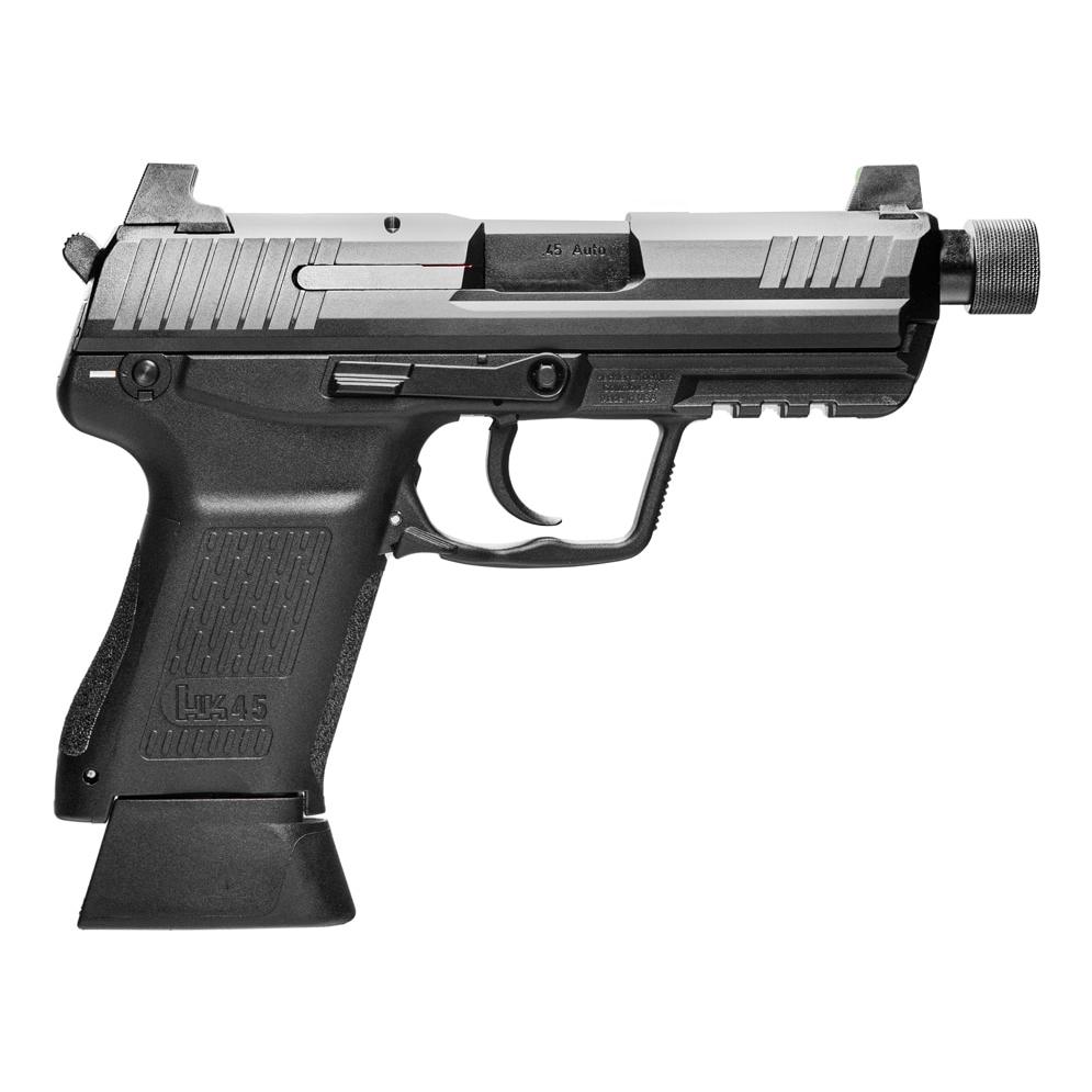 H&K HK45 Compact Tactical Handgun .45 Auto 10rd Magazines(2) 4.57" Threaded Barrel DA/SA V1 Decocking Level & Safety 1 https3A2F2Fmedia.chattanoogashooting.com2Fimages2Fproduct2FHZ810011152FHZ810000222