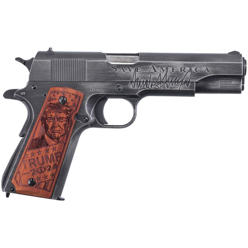 Kahr Arms Trump Save America Special Edition 1911 Handgun .45 Cal 7rd Magazine 5" Barrel Grey with Wood Grips 1 https3A2F2Fmedia.chattanoogashooting.com2Fimages2Fproduct2FKZ1911BKOC122FKZ1911BKOC12 1