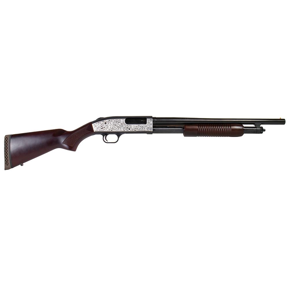 Mossberg 500 Retrograde Shotgun 12 ga 3" Chamber 5rd 18.5" Barrel Filigree Polished 1 https3A2F2Fmedia.chattanoogashooting.com2Fimages2Fproduct2FMV50429FLGR2FMV50429FLGR6
