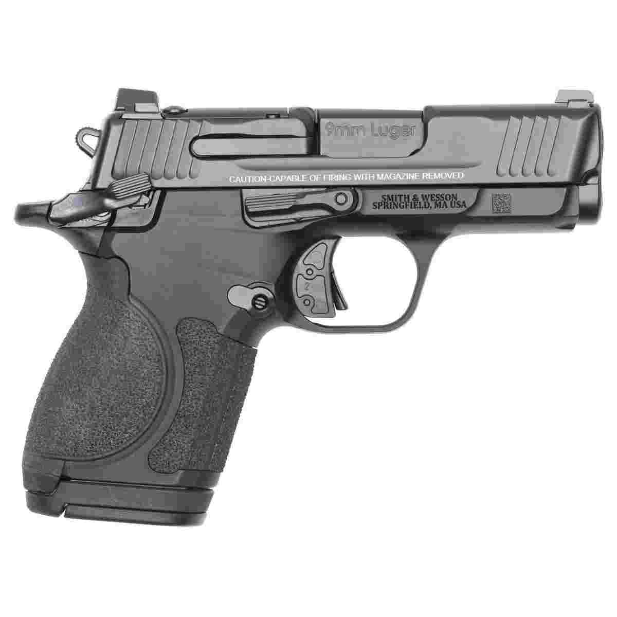 S&W CSX E-Series Handgun 9mm Luger 10(1)/12(1)/17(1)rd Magazines 3.1" Barrel Thumb Safety Black Slide 1 https3A2F2Fmedia.chattanoogashooting.com2Fimages2Fproduct2FSW138972FSW138971