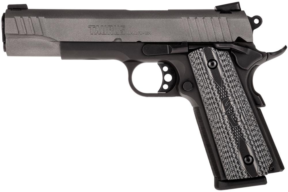 Taurus 1911 Cerakote Gray Handgun .45 ACP 8rd Magazine 5" Barrel VZ Grip 1 https3A2F2Fmedia.chattanoogashooting.com2Fimages2Fproduct2FTX1191101GVZ2FTX1191101GVZ
