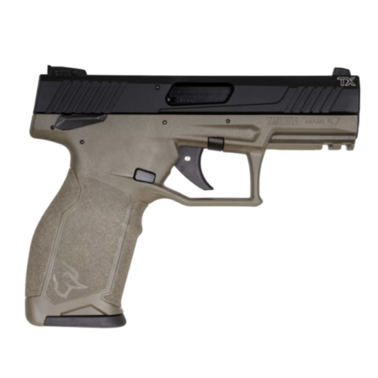 Taurus 2TX22 Handgun .22 LR 10rd Magazines(2) 4.1" Barrel Black Slide/ODG Frame 1 https3A2F2Fmedia.chattanoogashooting.com2Fimages2Fproduct2FTX12TX22141O102FTX12TX22141O1