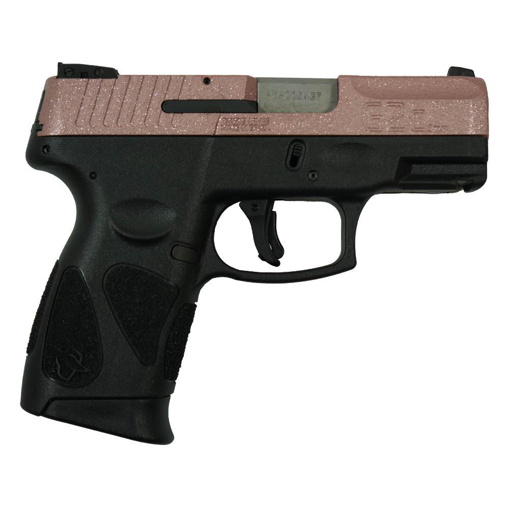 Taurus G2C "Rose Gold Glitter" Handgun 9mm Luger 12rd Magazines(2) 3.2" Barrel 1 https3A2F2Fmedia.chattanoogashooting.com2Fimages2Fproduct2FTX1G2C93112RGG2FTX1G2C93112RGG right