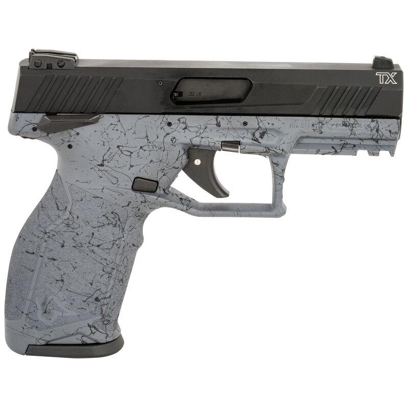 Taurus TX22 Handgun .22 LR 10rd Magazines (2) 4" Barrel Black Slide Grey Frame with Black Splatter 1 https3A2F2Fmedia.chattanoogashooting.com2Fimages2Fproduct2FTX1TX22141SP1102FTX1TX22141SP110 1