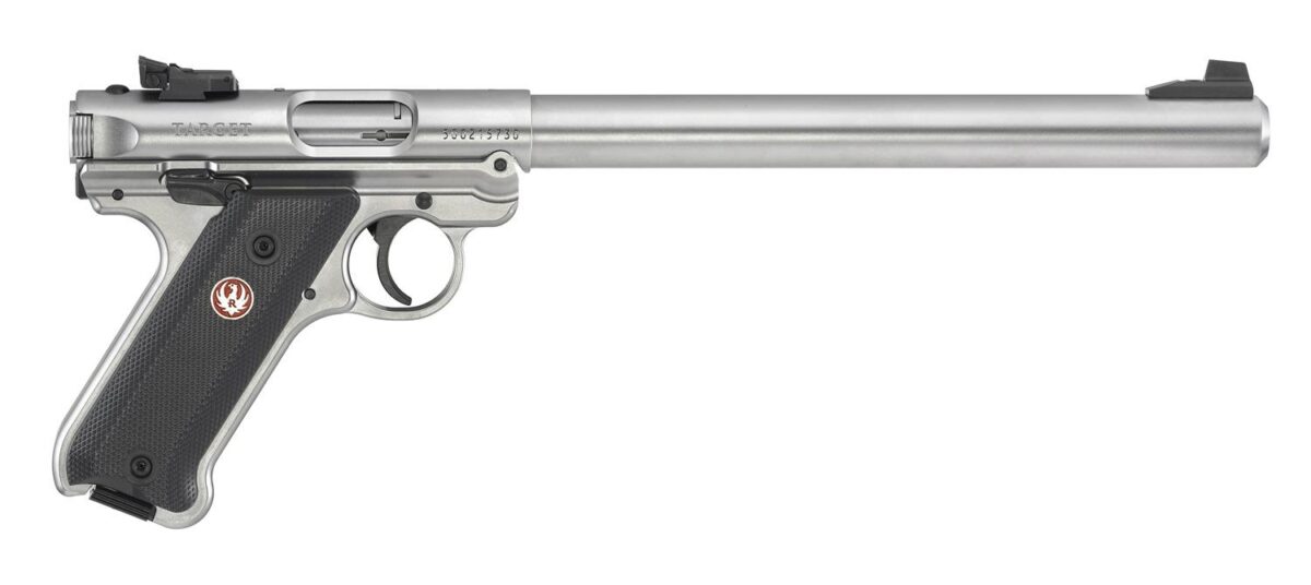 Ruger Mark IV Target 22LR 10rd Magazine 10" Barrel Stainless 1 https3A2F2Fmedia.chattanoogashooting.com2Fimages2Fproduct2FUR401742FUR40174