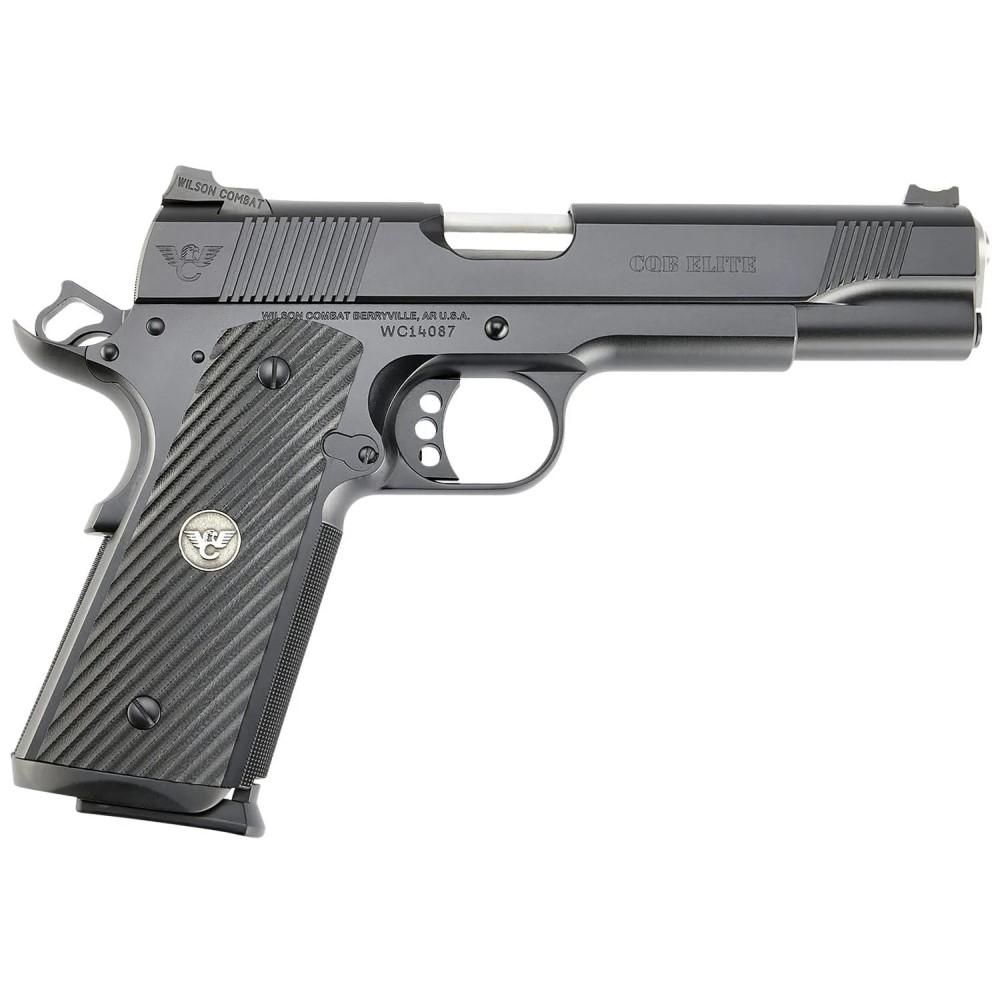 Wilson Combat CQB Elite Full Size Handgun .45 ACP 8rd Magazines (2) 5" Barrel Black Armor-Tuff Ambidextrous Safety 1 https3A2F2Fmedia.chattanoogashooting.com2Fimages2Fproduct2FWCCQBEFS45A2FWCCQBEFS45A 1