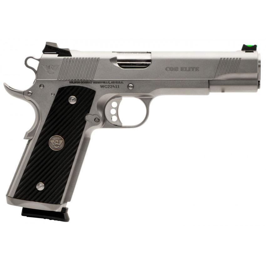 Wilson Combat CQB Elite Full-Size Handgun .45 Auto 8rd Magazines (2) 5" Barrel Stainless Glass Bead Blast 1 https3A2F2Fmedia.chattanoogashooting.com2Fimages2Fproduct2FWCCQBEFS45SS2FWCCQBEFS45SS