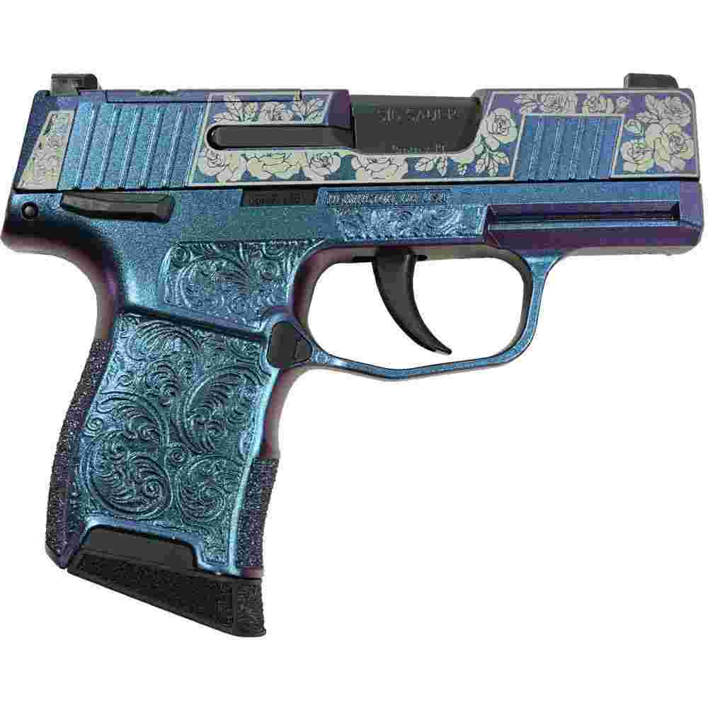 Sig Sauer "Gun & Roses-Mongoose Purple" P365 Optic Ready Handgun 9mm Luger 10rd Magazines(2) 3.1" Barrel X-RAY 3 Sights 1 https3A2F2Fmedia.chattanoogashooting.com2Fimages2Fproduct2FXI681228MGR2FXI681228MG right