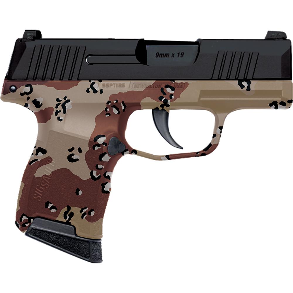 Sig Sauer P365 Custom "Chocolate Chip Hydro Dip Frame" Handgun 9mm Luger 10rd Magazines 3.1" Barrel Black Slide 1 https3A2F2Fmedia.chattanoogashooting.com2Fimages2Fproduct2FXI681235CC2FXI681235CC 2