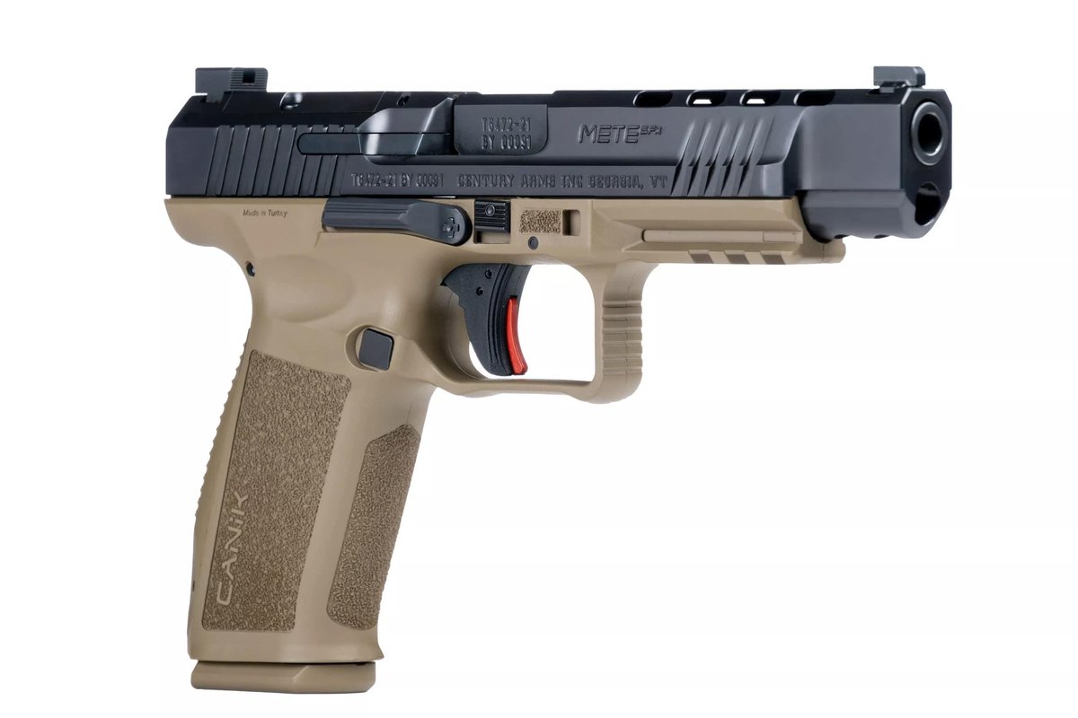 Century Arms Canik METE SFX Handgun 9mm Luger 20/rd Magazines (2) 5.2" Barrel FDE Grip and Black Slide 1 https3A2F2Fmedia.chattanoogashooting.com2Fimages2Fproduct2FYCHG5635N2FYCHG5635N