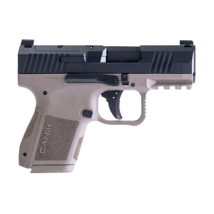Century Arms Canik METE MC9 CA Compliant Handgun 9mm Luger 10rd Magazine(2) 3.18" Barrel FDE Frame/ Black Slide 1 https3A2F2Fmedia.chattanoogashooting.com2Fimages2Fproduct2FYCHG7651CABDN2FYCHG7651CABDN14