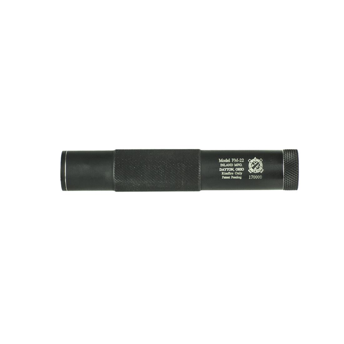 Inland PM-22 Direct Thread Suppressor - .22 Rimfire Aluminum/Replaceable Polymer Monocore Baffle Black 1/2x28 1 https3A2F2Fmedia.chattanoogashooting.com2Fimages2Fproduct2FYHILMPM222FYHILMPM221