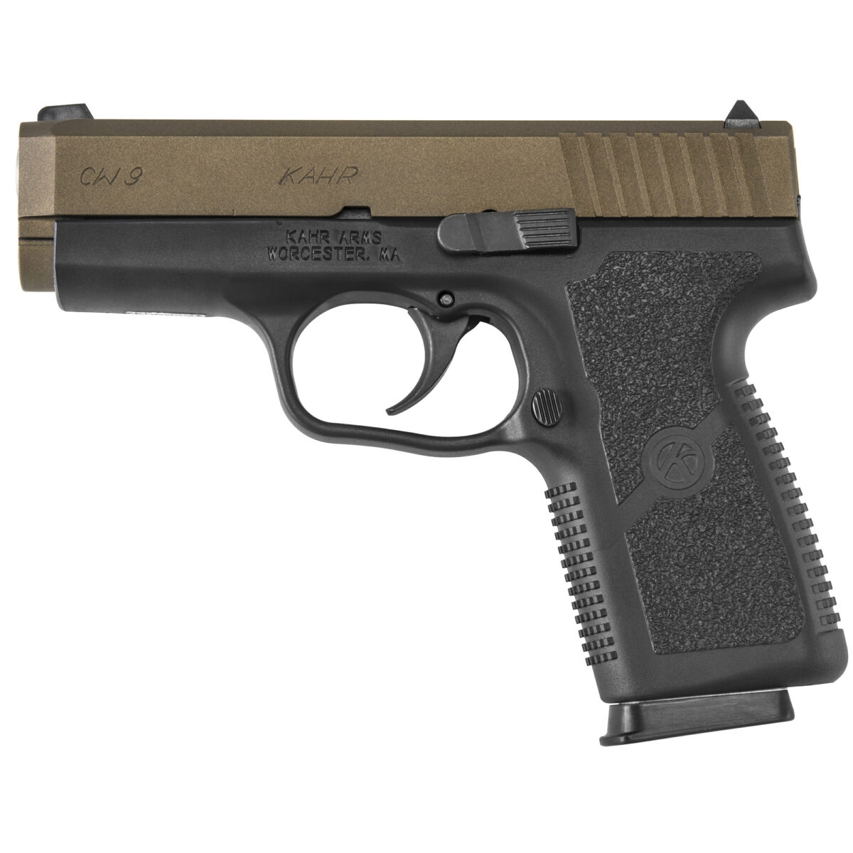 KAHR ARMS CW9 9MM BRONE/BLK 3.6" 7+1 # 1 kacw9093bb1hrc8d0