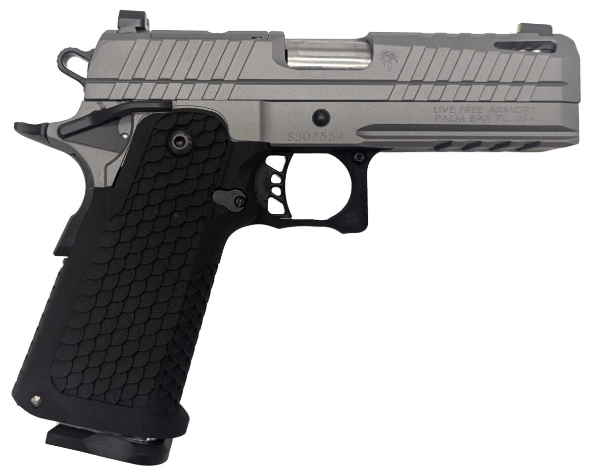 LFA Apollo 11 Compact Pistol - 9mm | Grey | 4.1" Ported | 1x17rd Mag 1 lfagrey