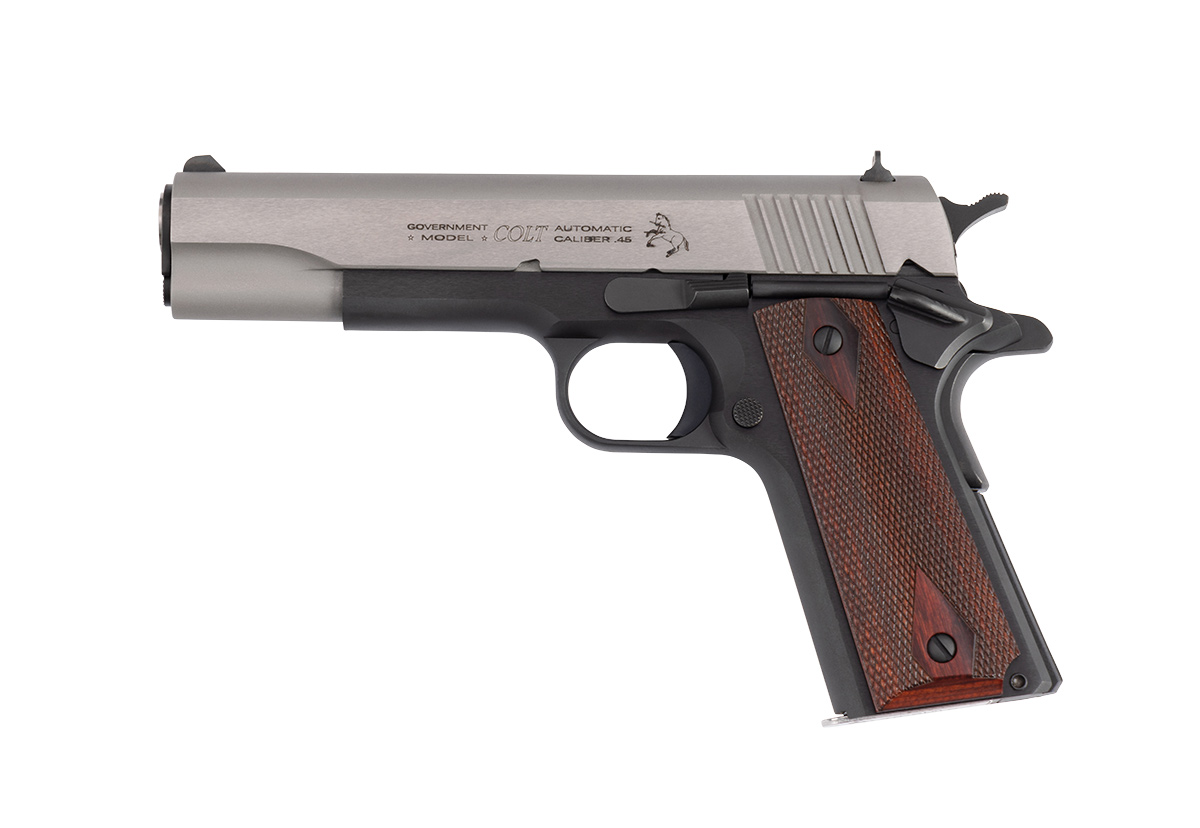 COLT GOV'T TWO-TONE 45ACP 5" 1 o1911ctteflatlayleft4d11