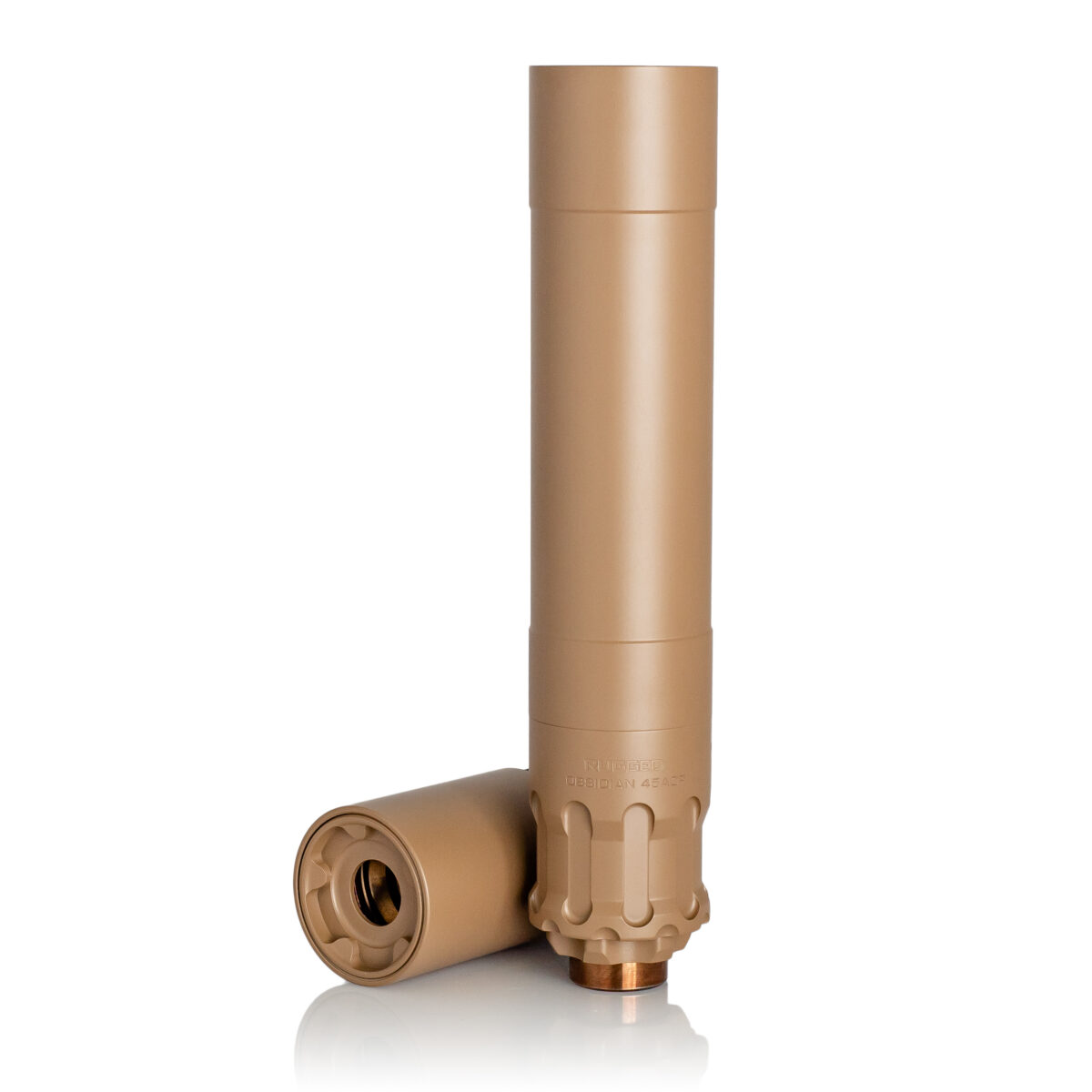 RUGGED SUPPRESSORS OBSIDIAN45 45ACP SILENCER FDE 1 obsidianfdeeeeb