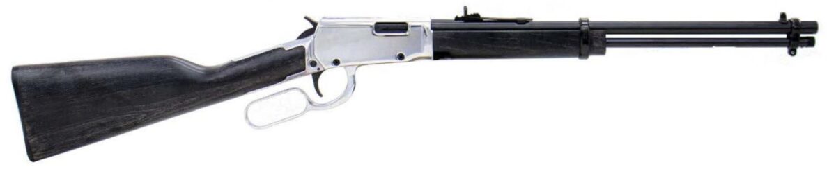 Rossi Rio Bravo Lever Action Rifle - Black / Nickel| .22 LR | 18" Barrel | 15rd | Nickel Coated Frame, Receiver & Lever 1 rl22181wd ni