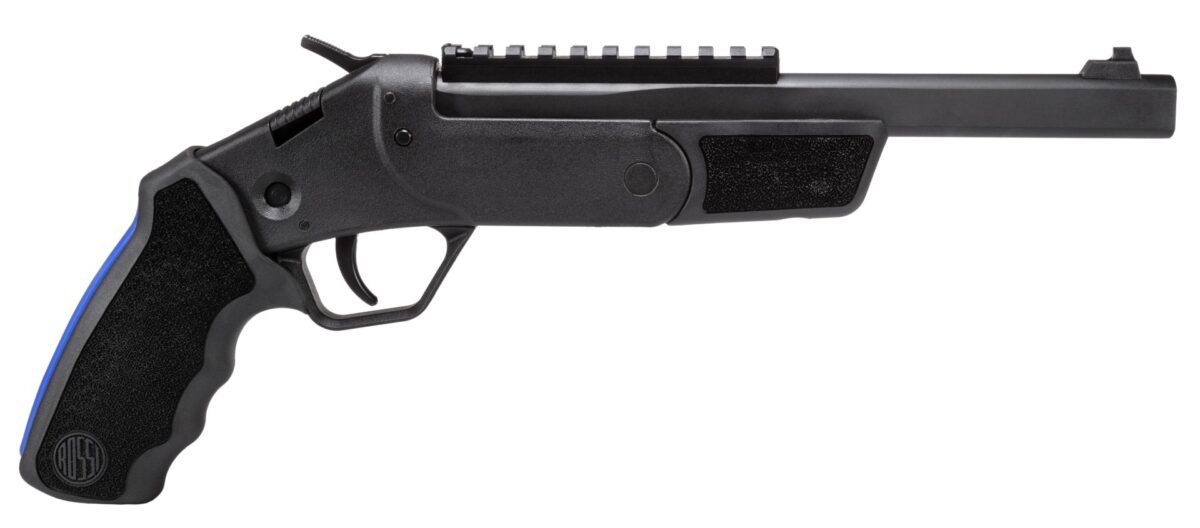 Rossi Brawler Single Shot Pistol - BLK | .410 Ga. / .45 LC | 9" Barrel | Single Shot | Includes Chest Rig 1 rossi sspb9 bk r 1