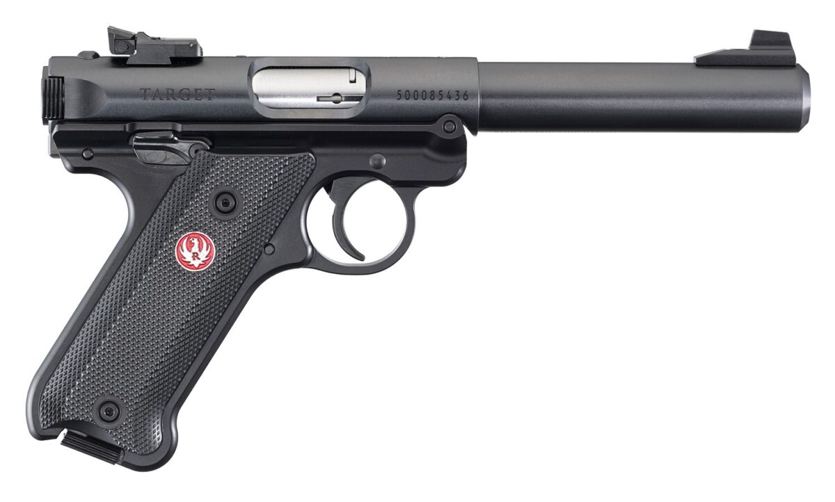 RUGER MKIV TRGT 22LR 5.5" BL/SY 10+1 1 ru4010175f7
