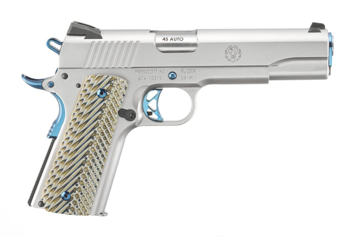 RUGER SR1911 45ACP SS/WD 5" BLUE PVD 1 ru6799ce98