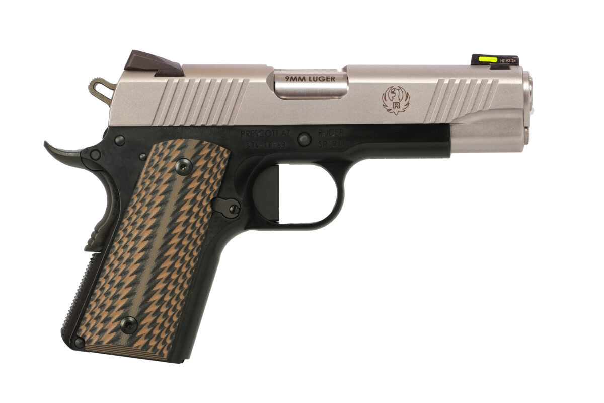 RUGER SR1911 9MM BLK/ALUM 4.25" 7+1 1 ruger736676067985a84a