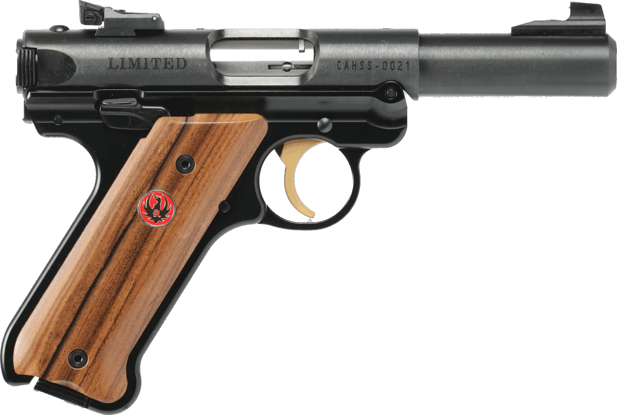 RUGER MKIV 22LR 4" BL/WD LIMITED AS# 1 rugermk44right5e9a