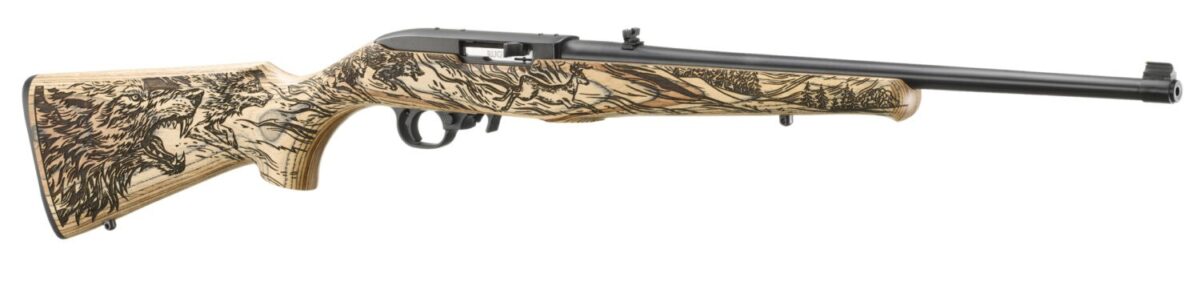 RUGER 10/22 WOLF 22LR BL/WD 18.5" 1 ruwolves07b8