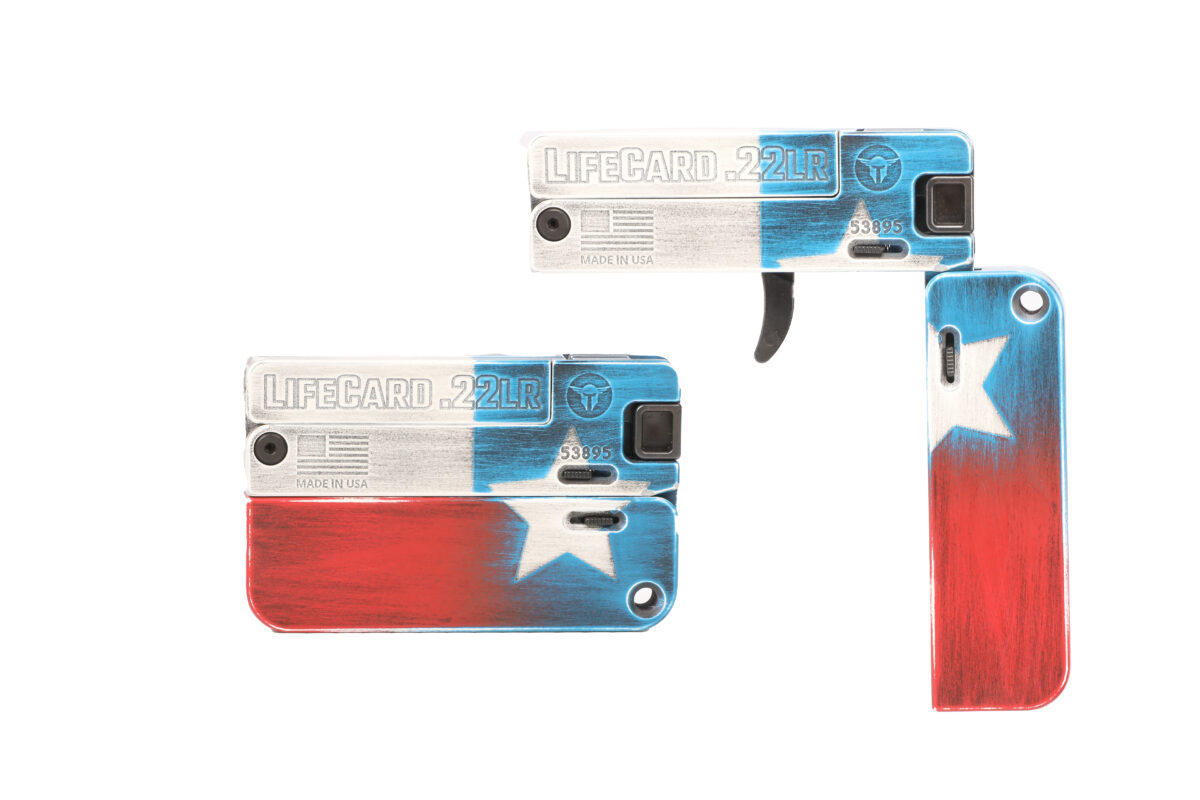 TRAILBLAZER FIREARMS LIFECARD 22LR TEXAS FLAG 1 tflc1dmwt3cad