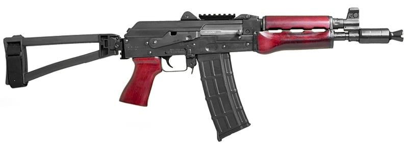 Zastava ZPAP85 AK Pistol - 5.56NATO | Serbian Red | 10" | 1x30 Mag | SBT TF 1913 Brace 1 zp85556tbsr
