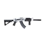 Zastava ZPAP92 AK-47 Rifle - Artic White Camo | 7.62x39 | 16.5" Barrel | Pinned and Welded Muzzle Extension| Magpul CTR Stock 2 zp92762ctraw 1