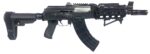 Zastava ZPAP92 AK-47 Pistol BULGED TRUNNION 1.5MM RECEIVER - Black | 7.62x39 | 10" Chrome Lined Barrel | Quad Rail | Night Brake | Angled Foregrip | SBA3 Arm Brace 2 zp92762tacm