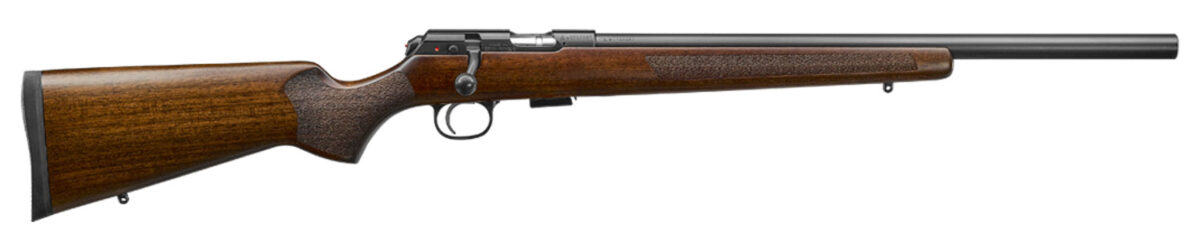 CZ-USA 02340 CZ 457 Varmint Full Size 22 LR 5+1 20.50" Black Nitride Heavy Barrel Black Nitride Steel Receiver Turkish Walnut Fixed Varmint-Style Stock Right Hand 1 107717