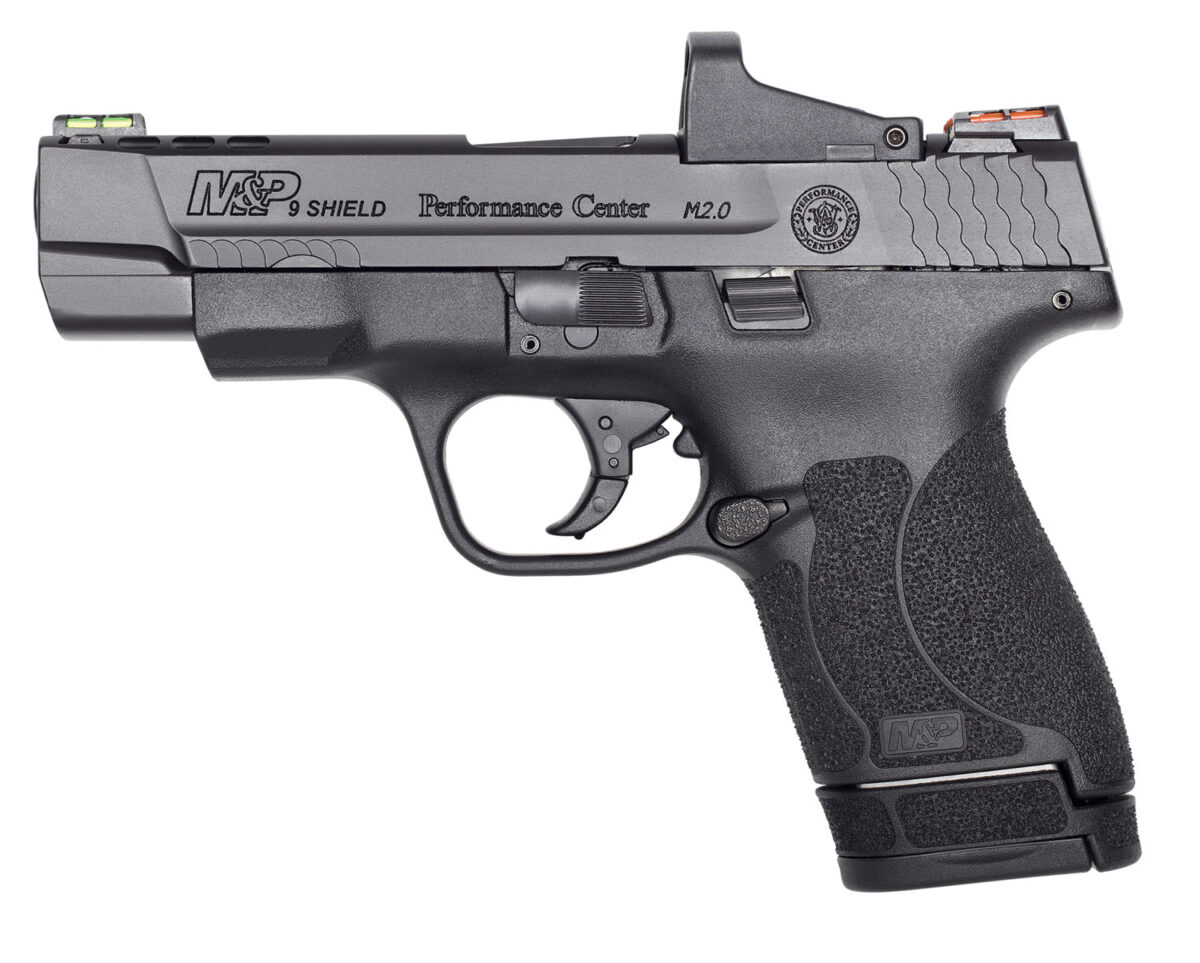 Smith & Wesson 11788 M&P Performance Center Shield M2.0 9mm Luger 4" Ported Barrel 7+1 Or 8+1 , Black Polymer Frame , Ported/Optic Cut Armornite Stainless Steel , Includes Red Dot , No Manual Safety 1 112456